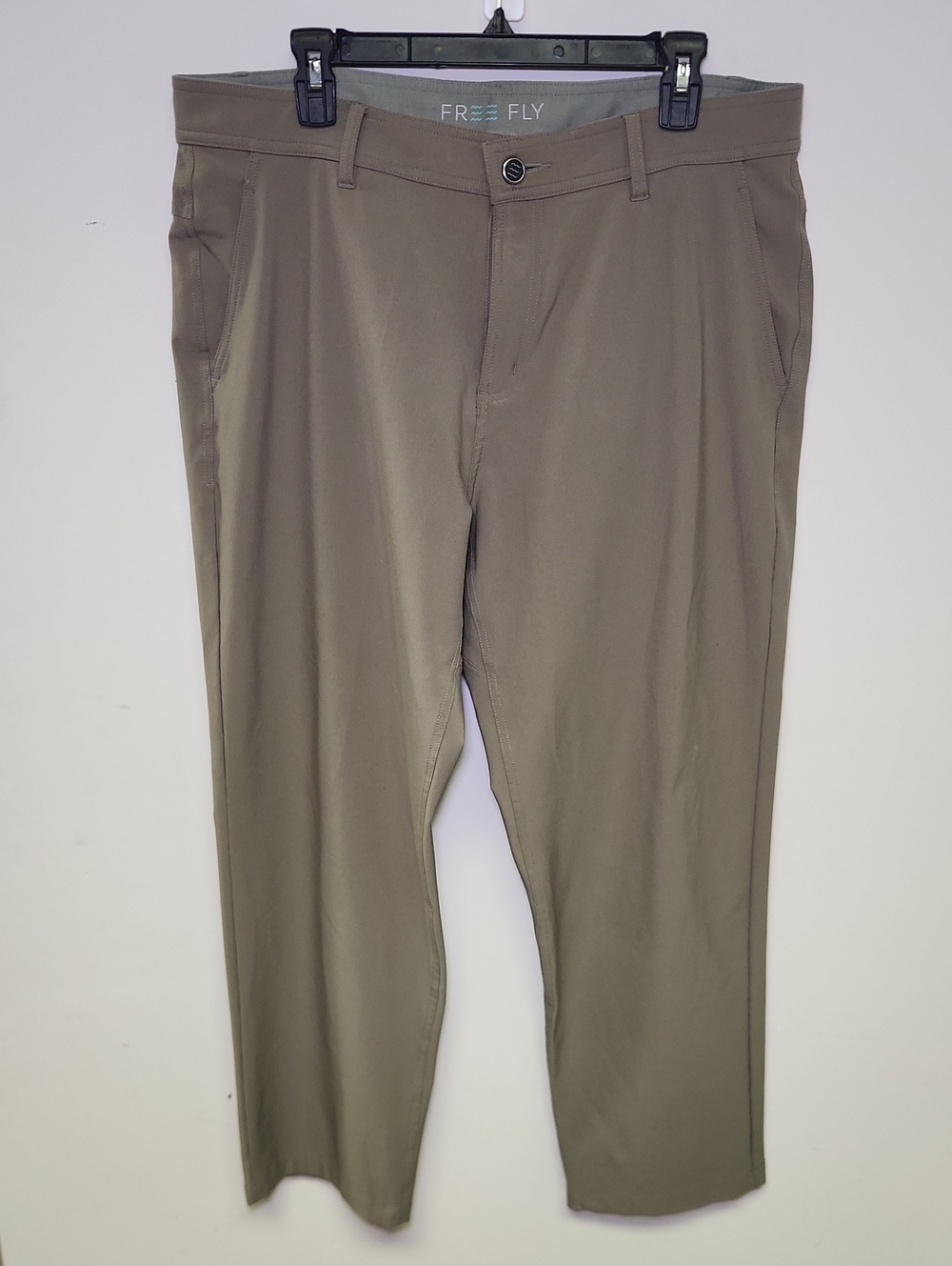 Free Fly Men’s Pants 38x32 Brown Stretch Performance Travel Outdoor